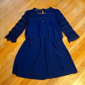 Speechless Blue Lace Dress